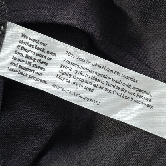 Eileen Fisher Pants Womens M Black Crepe Slim Ankle Minimalist Comfort Wear - Picture 6 of 13